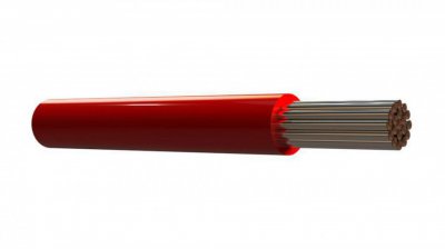 Habia 512222419 Montaj Kablosu, Ptfe, 24Awg, Kırmızı, 100 Metre Kılıfı: RULO