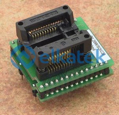 Dataman DIL20W/SOIC20ZIF300MIL Programlama Adaptörü Kılıfı: SOIC20