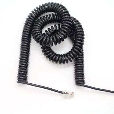 Pro Signal SPIRAL KABLO 1 METRE RJ45-RJ45 (8P8C-8P8C) Spiral Kablo